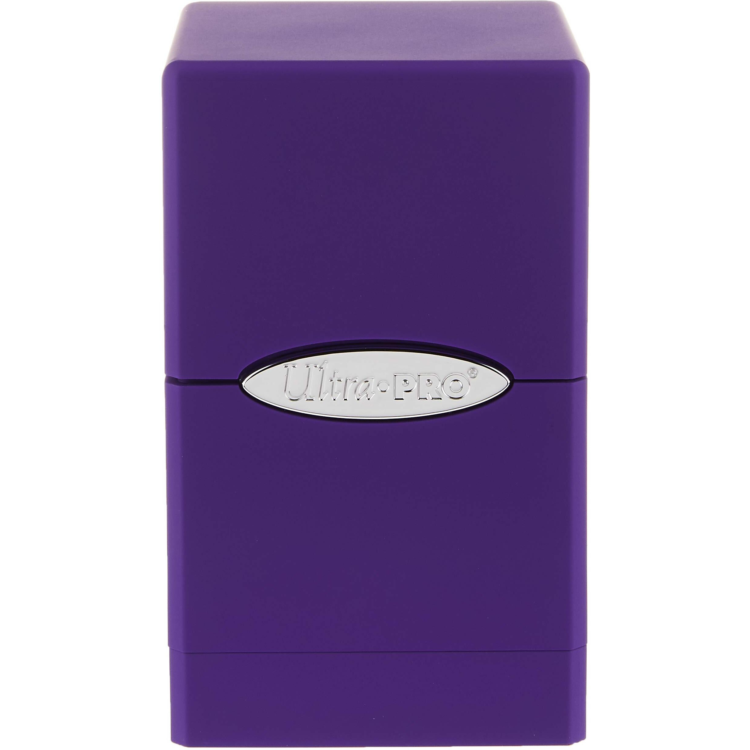Satin Tower Deck Box - Purple