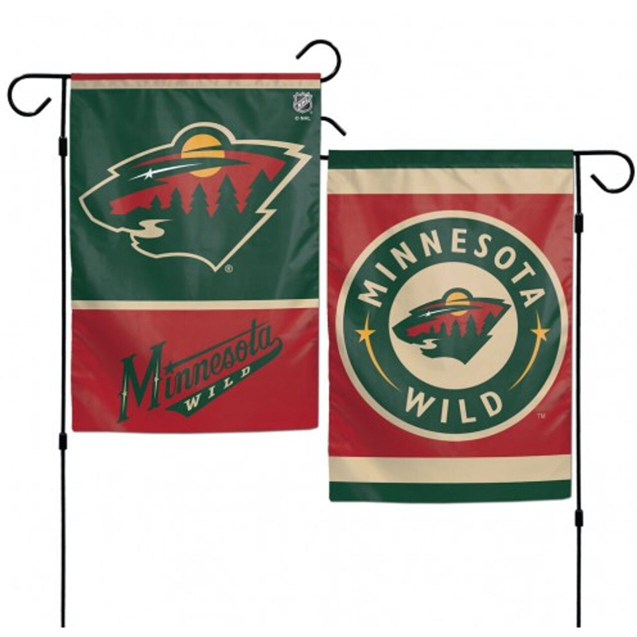 Minnesota Wild Flag 12x18 Garden Style 2 Sided