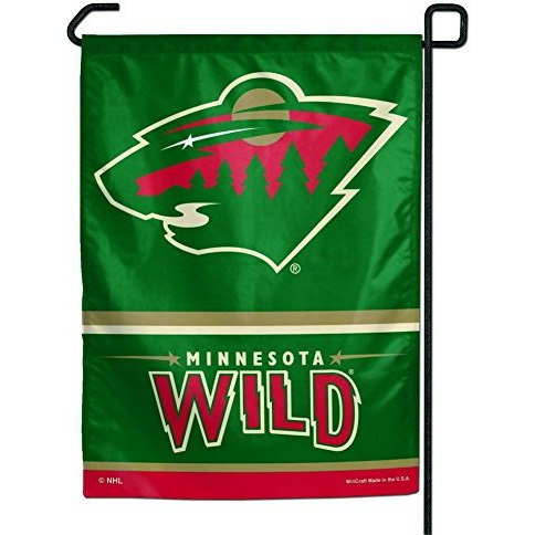 Minnesota Wild Flag 12x18 Garden Style 2 Sided