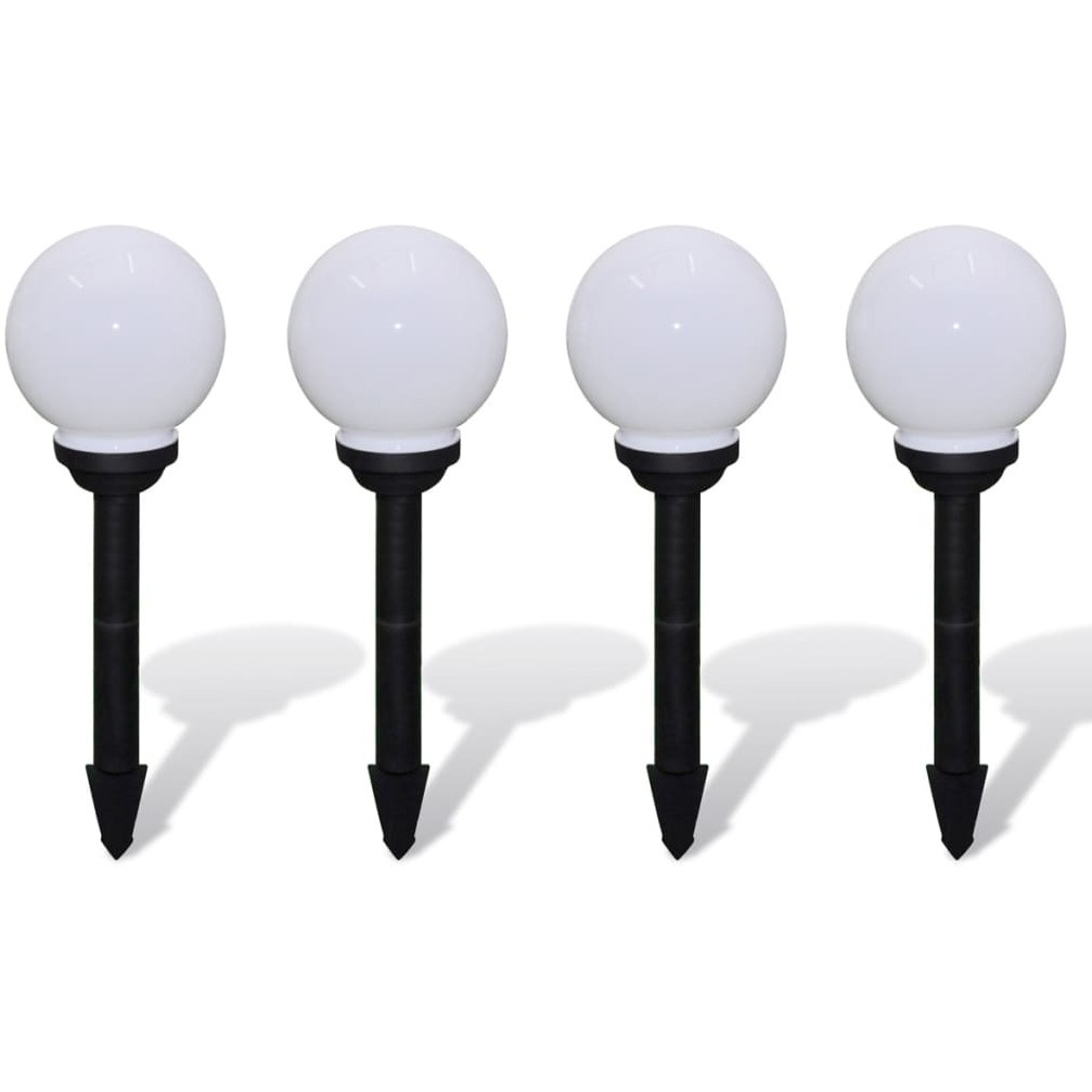 vidaXL Outdoor Pathway Lamps 4 pcs LED 5.9" with Ground Spike