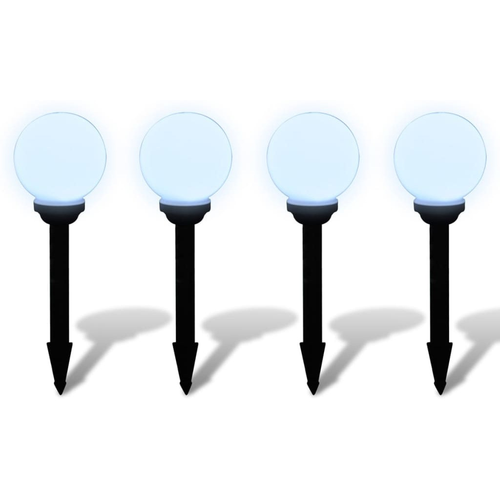 vidaXL Outdoor Pathway Lamps 4 pcs LED 5.9" with Ground Spike