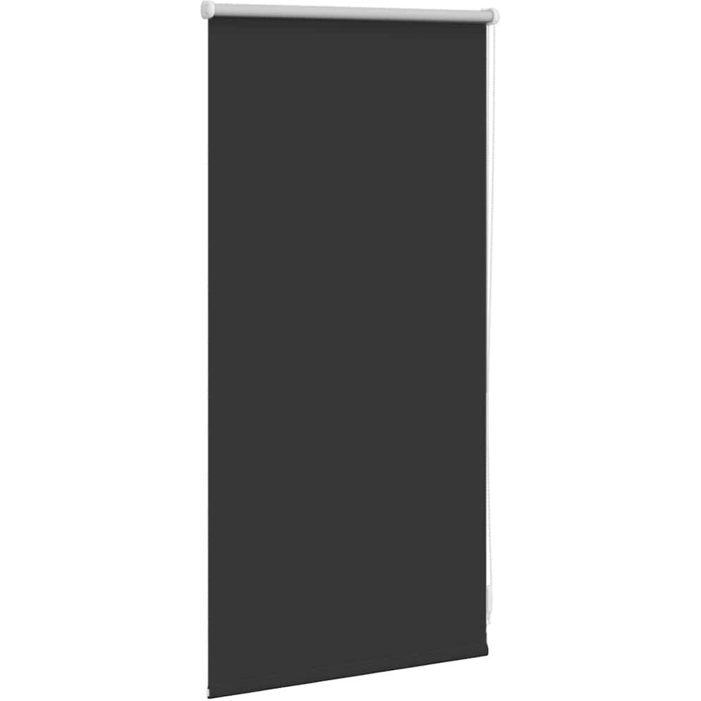 vidaXL Roller Blind Blackout 15.7&quotx39.4" Black
