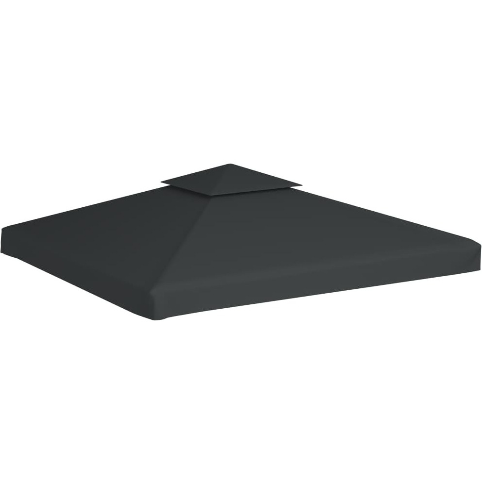 vidaXL Gazebo Cover Canopy Replacement 9.14 oz/yd Dark Gray 10'x10'