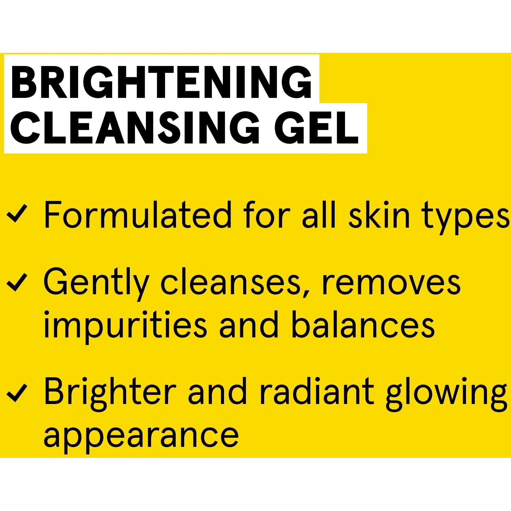 Acure Brightening Cleansing Gel - Vegan Cleanser for Radiant Skin - Pomegranate, Blackberry & Acai Infused - Antioxidant-Rich Gentle Formula for All Skin Types - 4 Fl Oz