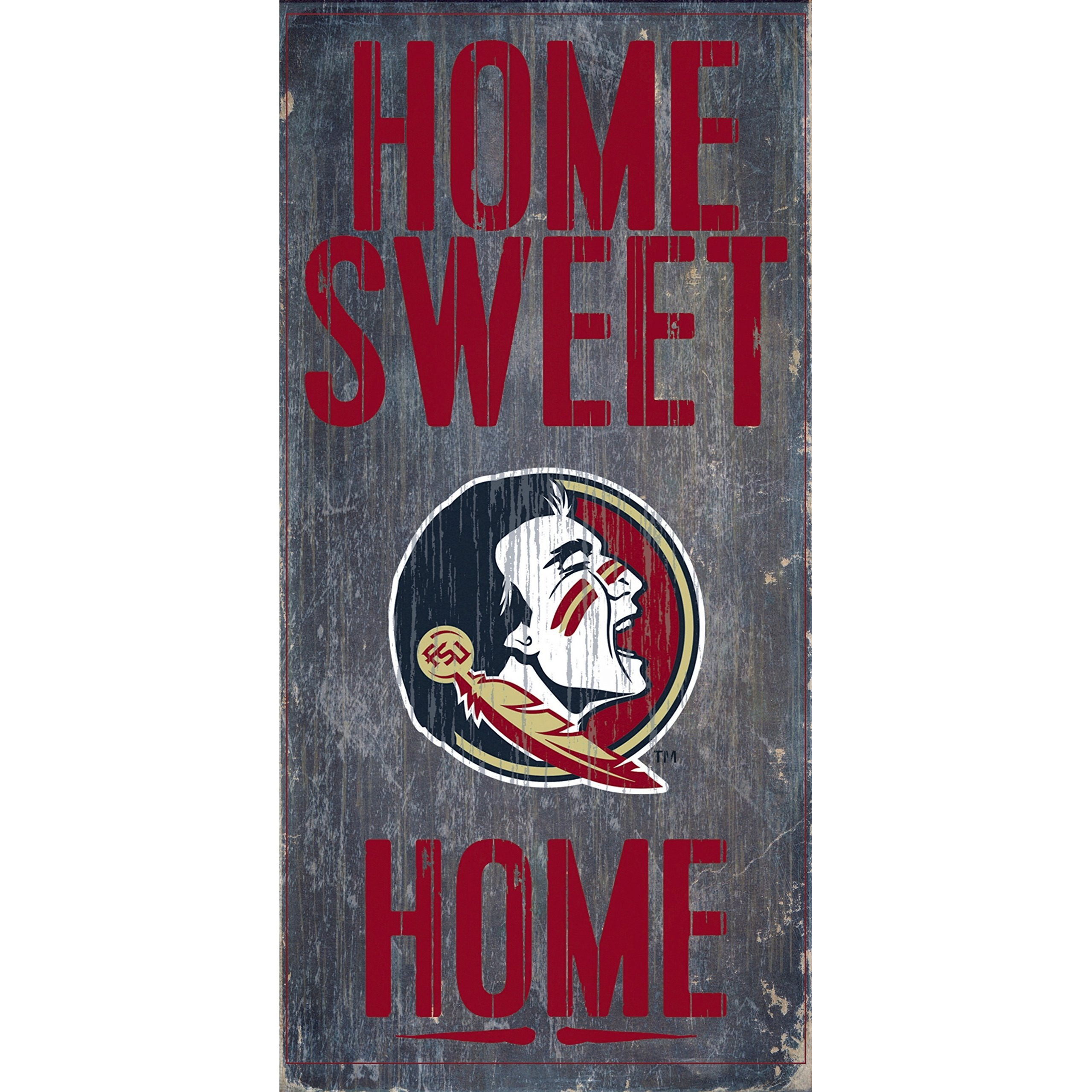 Florida State Seminoles Wood Sign - Home Sweet Home 6&quotx12"