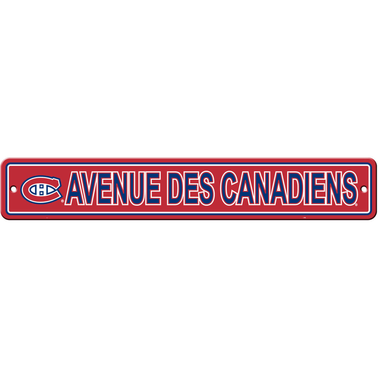 Montreal Canadiens Sign 4x24 Plastic Street Style CO