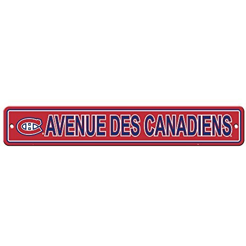 Montreal Canadiens Sign 4x24 Plastic Street Style CO