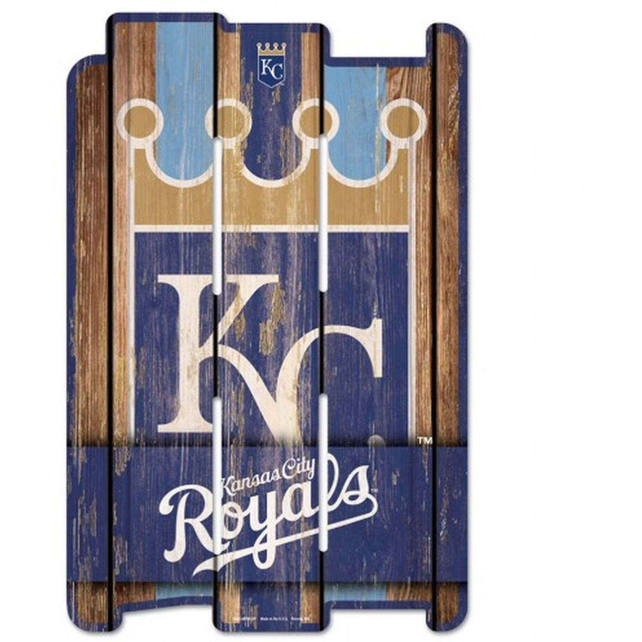 Kansas City Royals Sign 11x17 Wood Fence Style