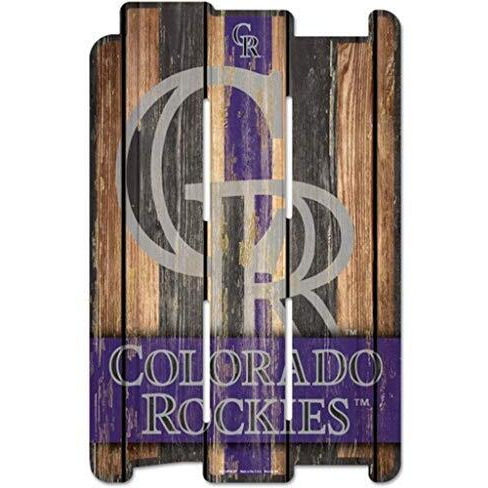 Colorado Rockies Sign 11x17 Wood Fence Style - Special Order