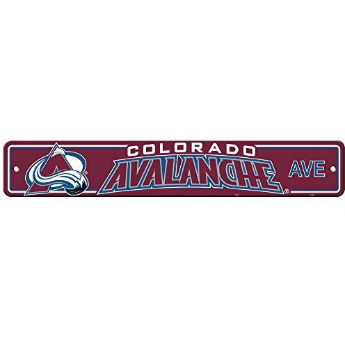 Colorado Avalanche Sign 4x24 Plastic Street Style CO
