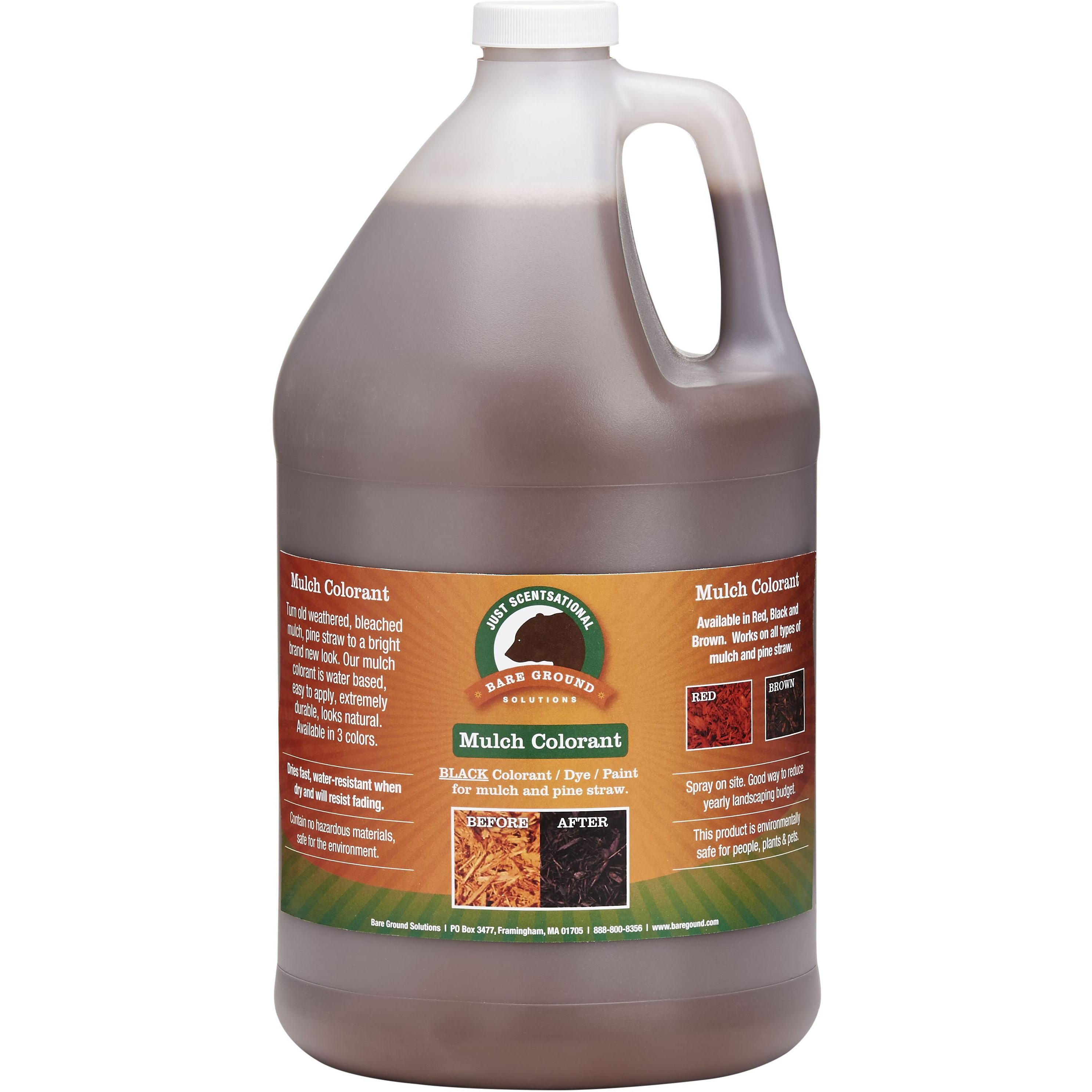 Just Scentsational Brown Bark Mulch Colorant Gallon by Bare Ground