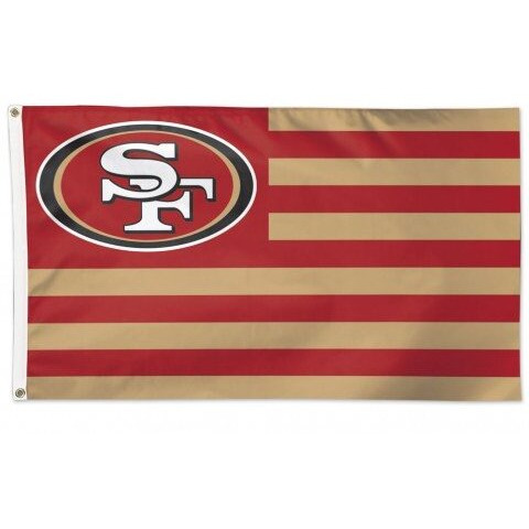 San Francisco 49ers Flag 3x5 Deluxe Americana Design