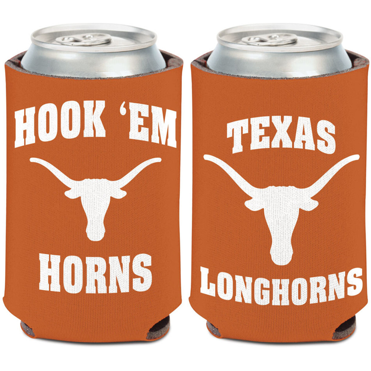 Texas Longhorns Can Cooler Slogan Design Special Order