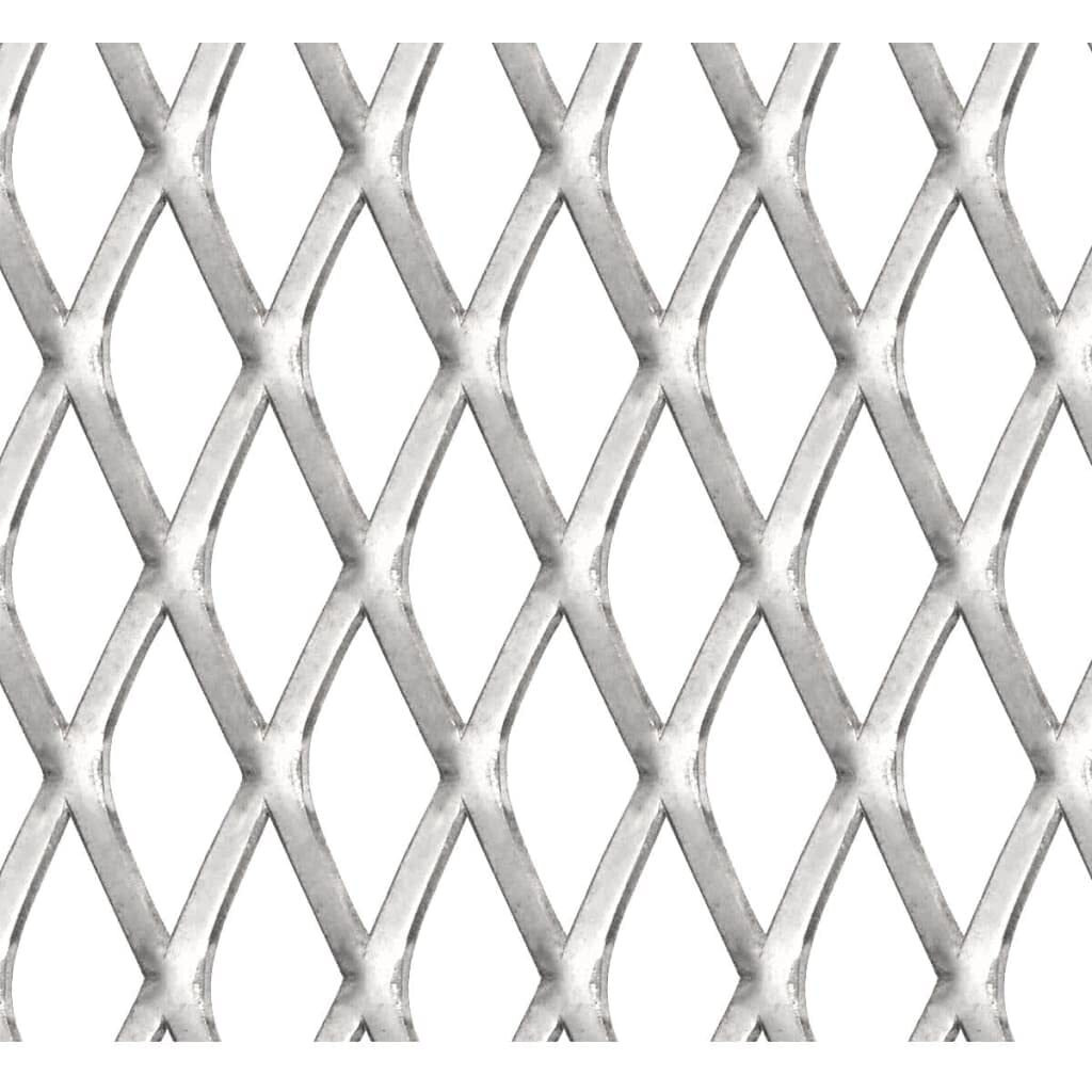 vidaXL Garden Wire Fence Stainless Steel 19.7&quotx19.7" 1.8&quotx0.8&quotx0.2"