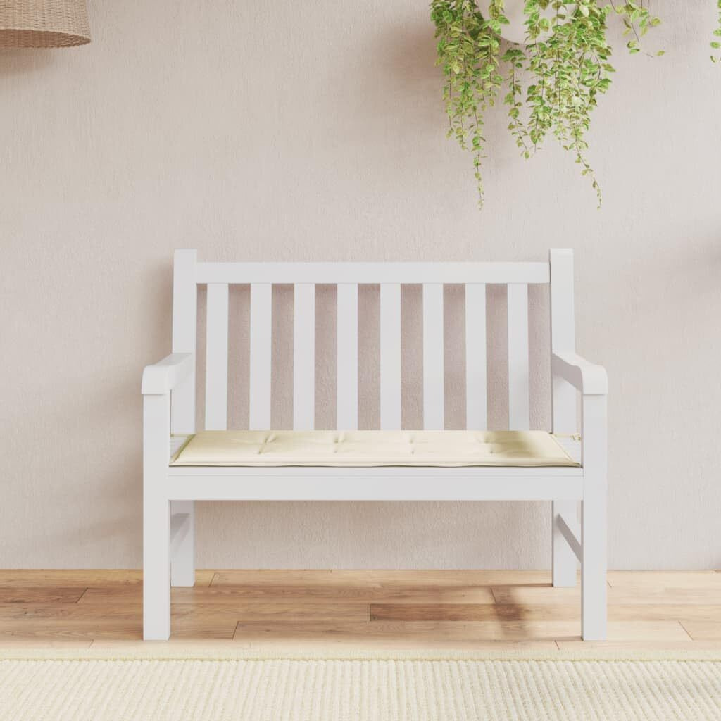 vidaXL Garden Bench Cushion Cream 47.2&quotx19.7&quotx1.2"