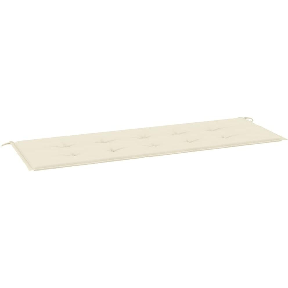 vidaXL Garden Bench Cushion Cream 59.1&quotx19.7&quotx1.2"