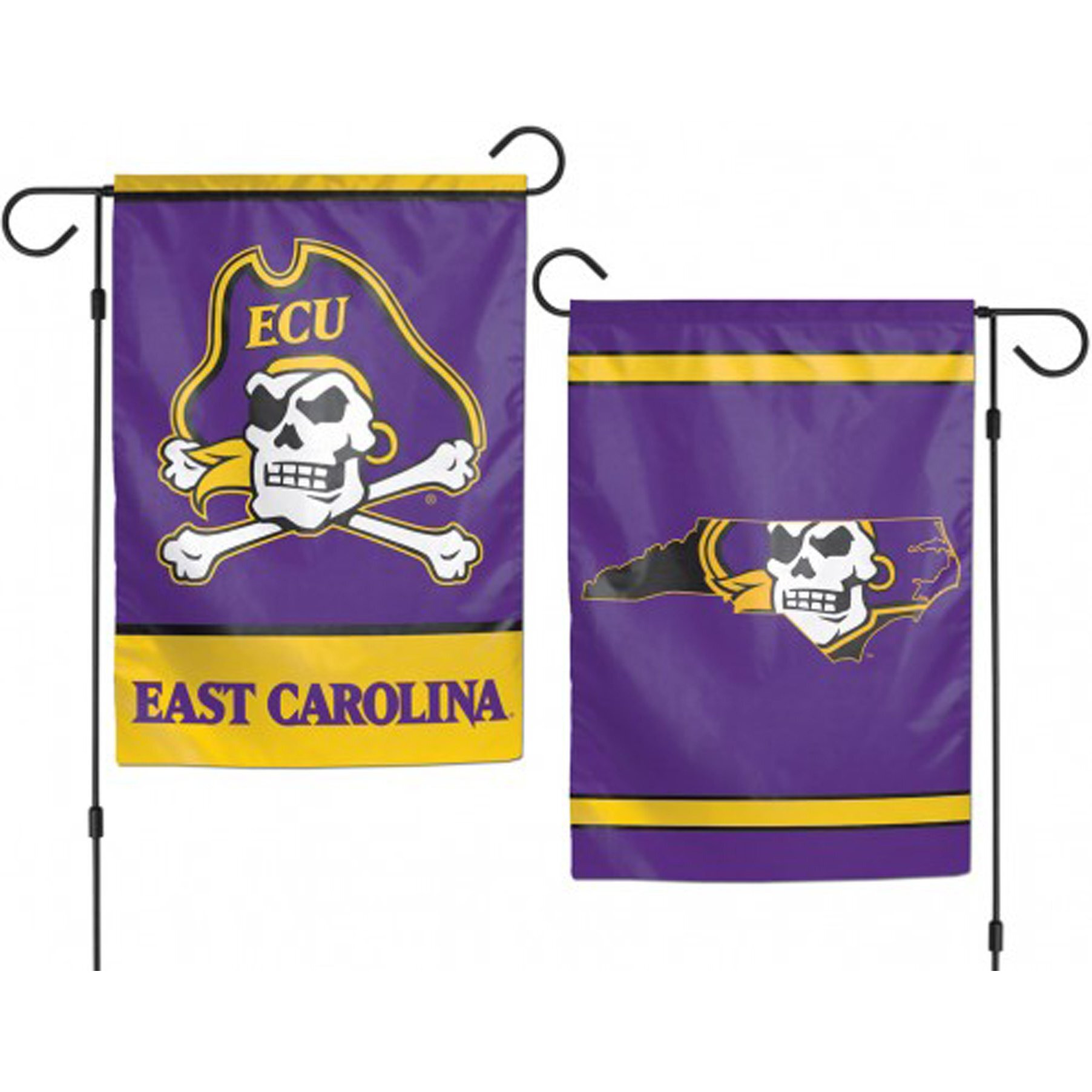 East Carolina Pirates Flag 12x18 Garden Style 2 Sided
