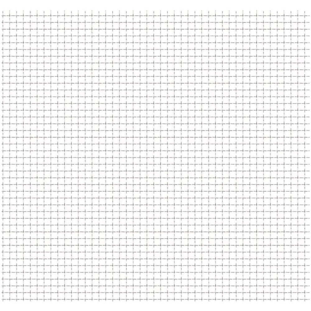 vidaXL Crimped Garden Wire Fence Stainless Steel 19.7&quotx19.7" 0.8&quotx0.8&quotx0.1"