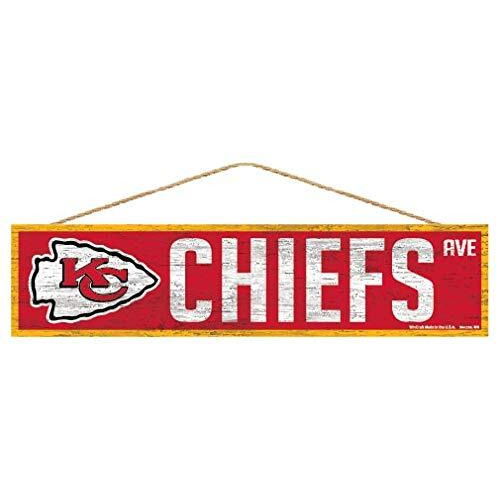 Kansas City Chiefs Sign 4x17 Wood Avenue Design