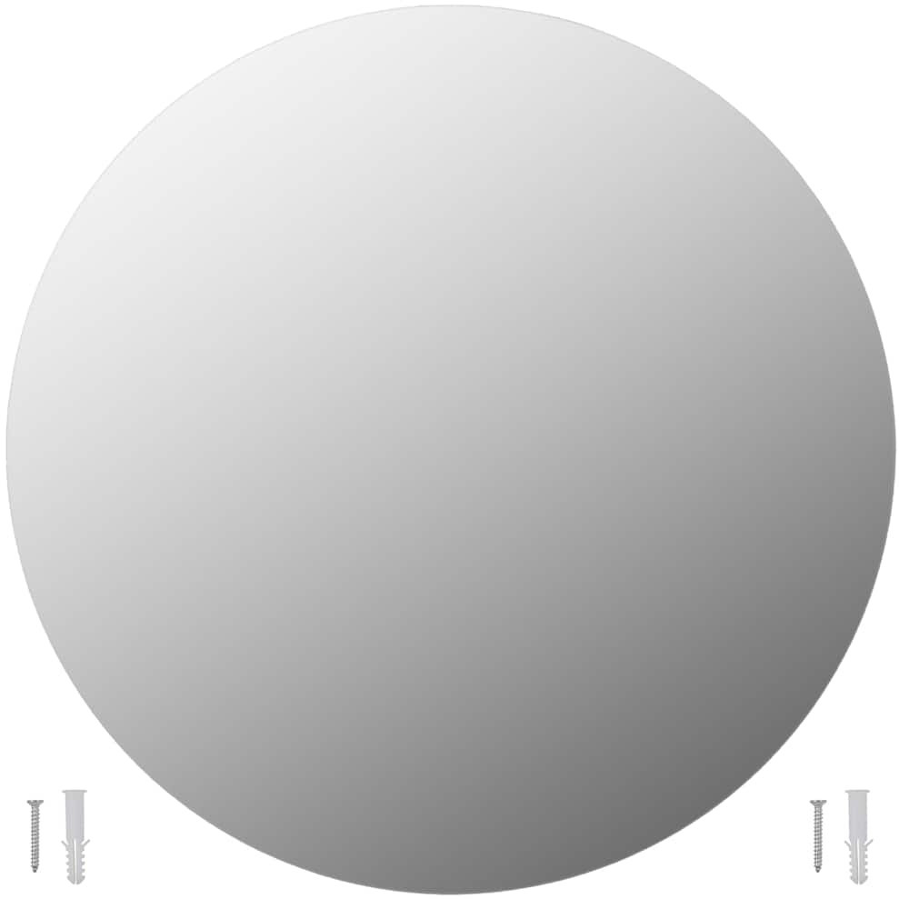 vidaXL Wall Mirror 23.6" Round Glass