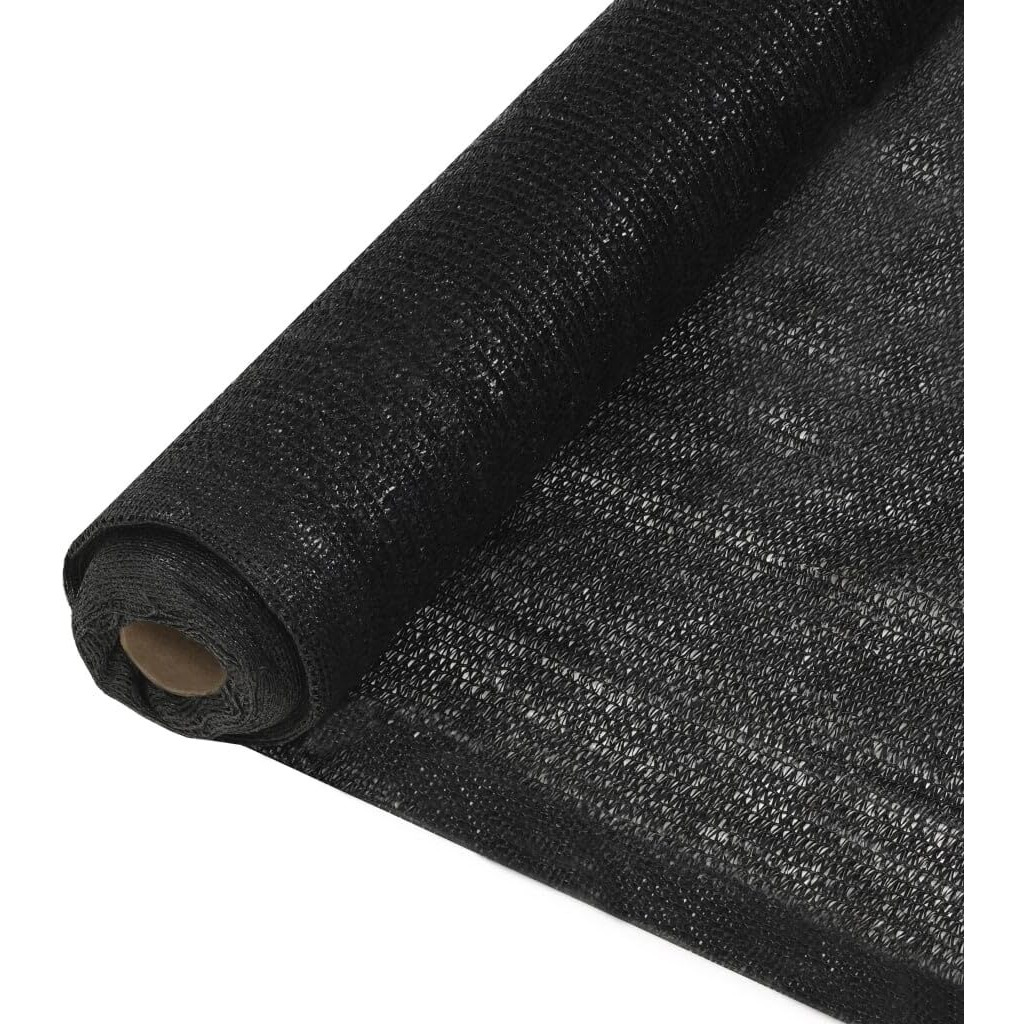 vidaXL Privacy Net HDPE 6.6'x82' Black