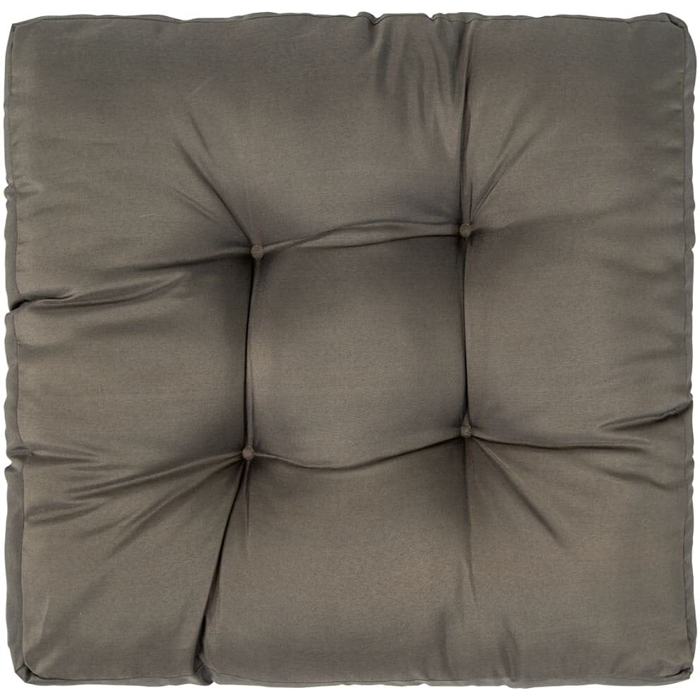 vidaXL Pallet Cushion Gray 22.8&quotx22.8&quotx3.9" Polyester