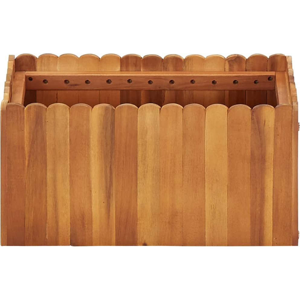 vidaXL Garden Raised Bed 19.6&quotx11.8&quotx9.8" Solid Acacia Wood