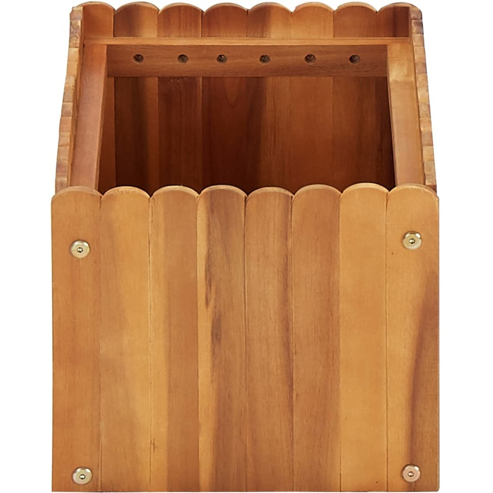 vidaXL Garden Raised Bed 19.6&quotx11.8&quotx9.8" Solid Acacia Wood