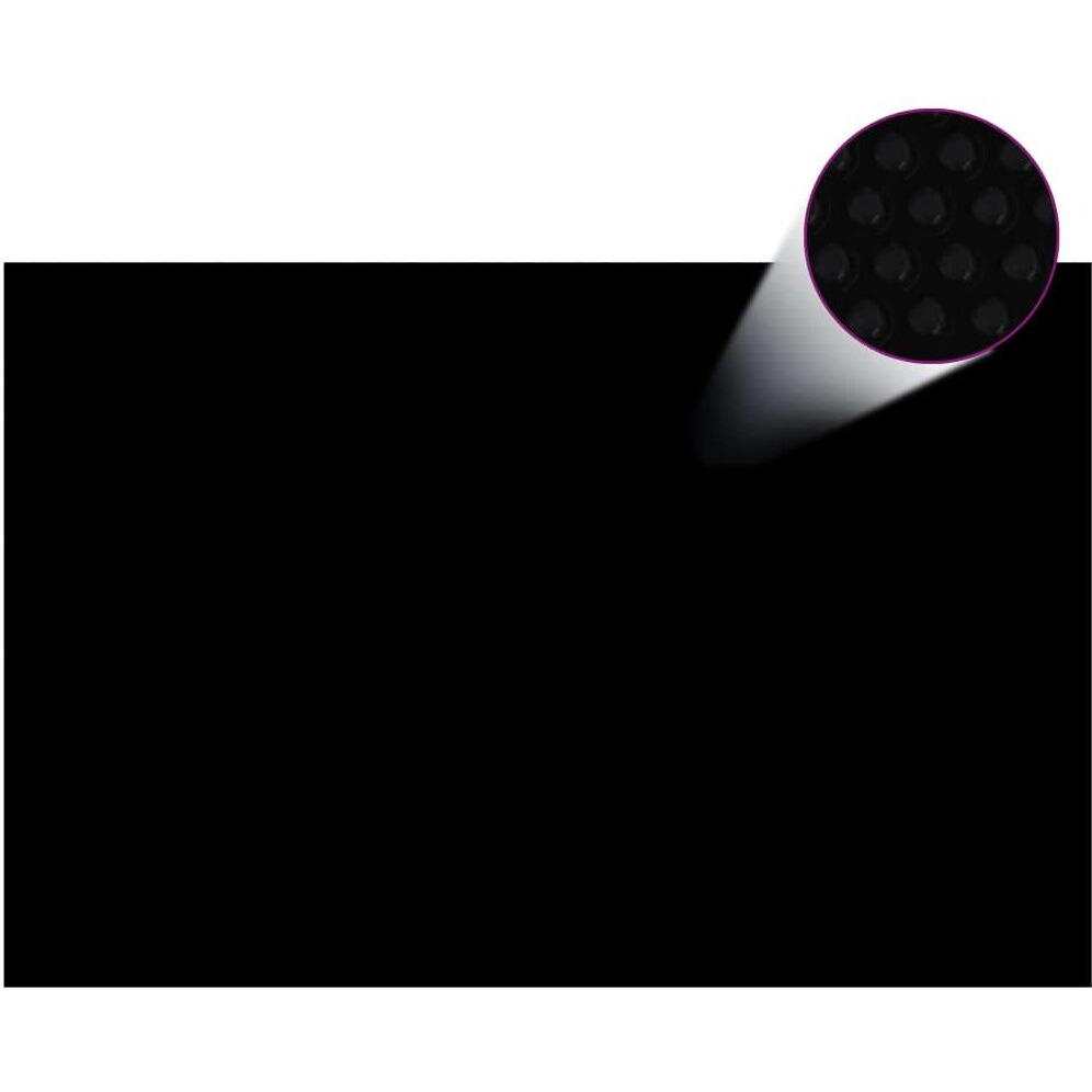 vidaXL Pool Cover Black 118.1&quotx78.7" PE