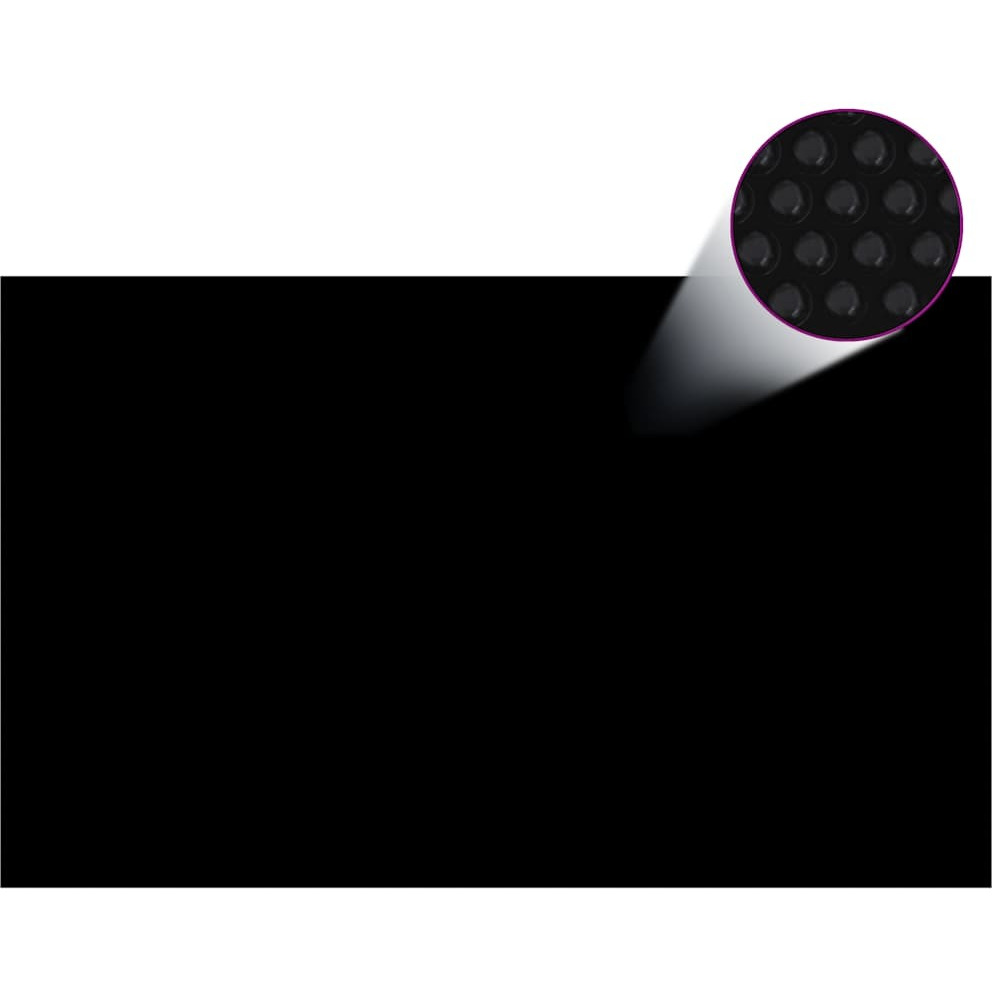 vidaXL Pool Cover Black 102.4&quotx63" PE