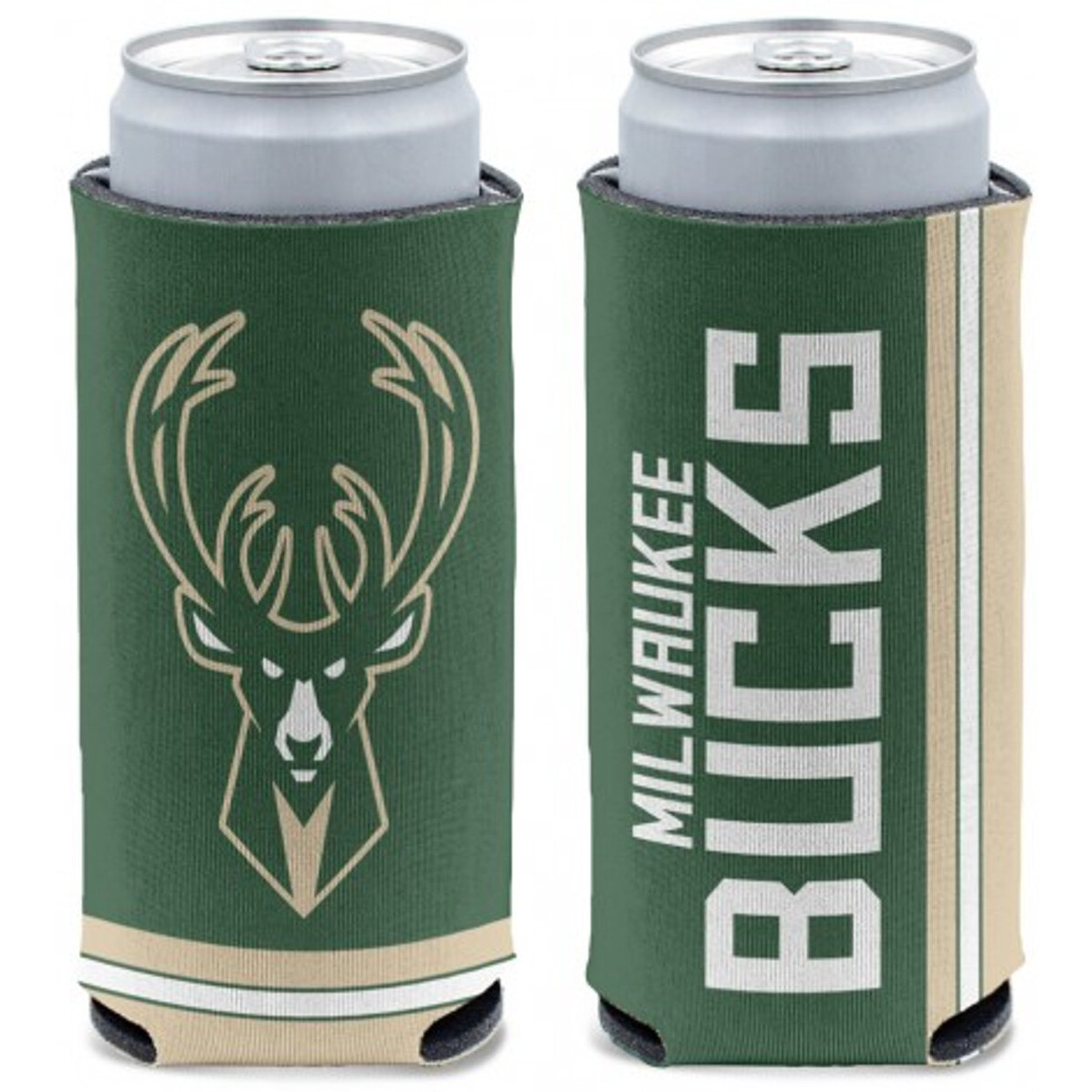 Milwaukee Bucks Can Cooler Slim Can Design