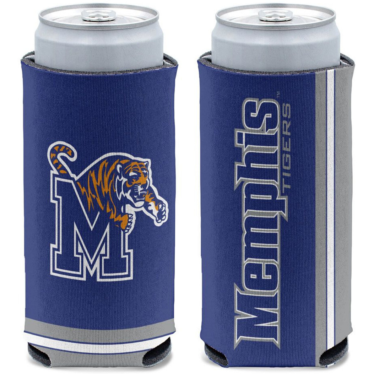 Memphis Tigers Can Cooler Slim Can Design