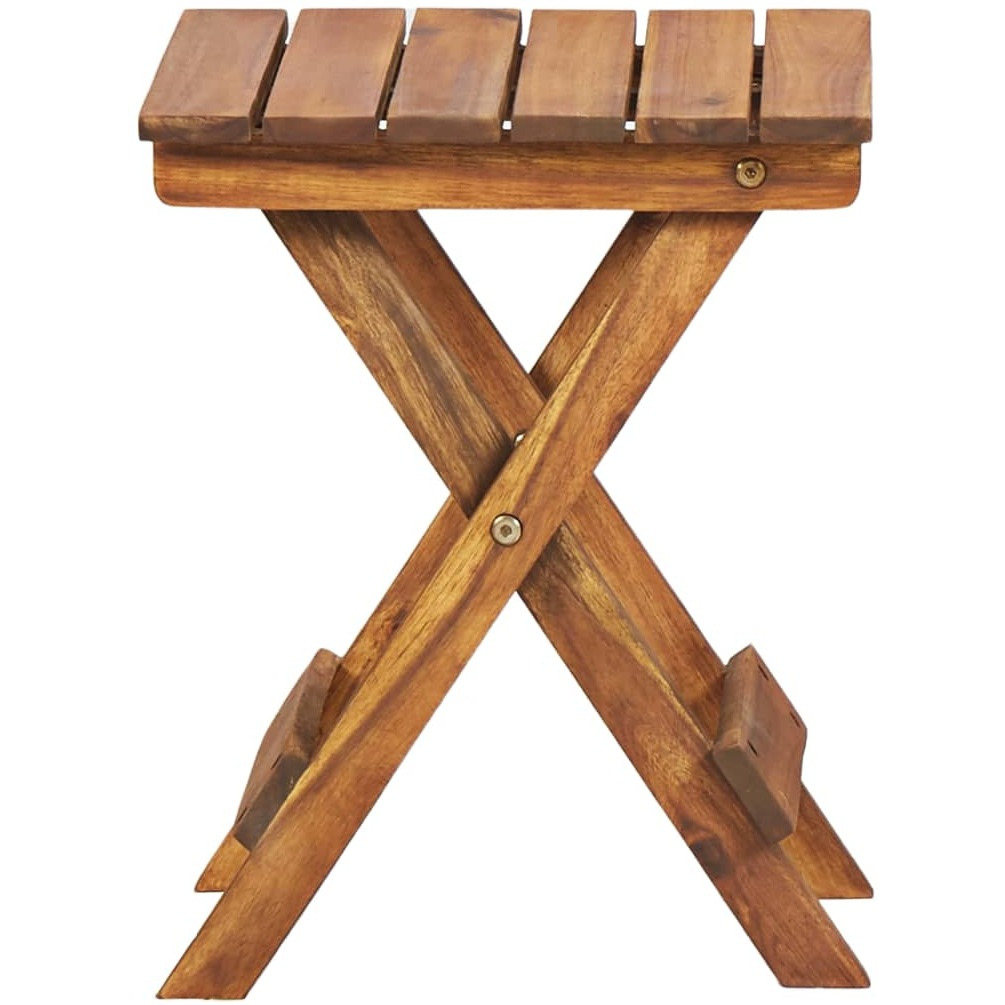 vidaXL Plant Stand 11.8&quotx11.8&quotx15" Solid Acacia Wood