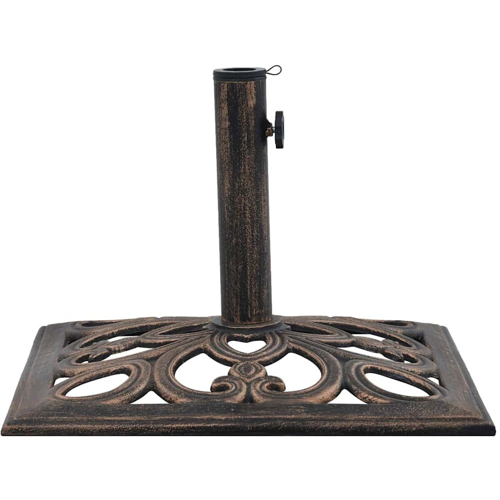 vidaXL Umbrella Base Bronze 26.5 lbs 19.3" Cast Iron