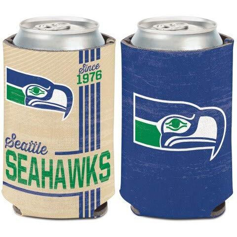 Seattle Seahawks Can Cooler Vintage Design Special Order