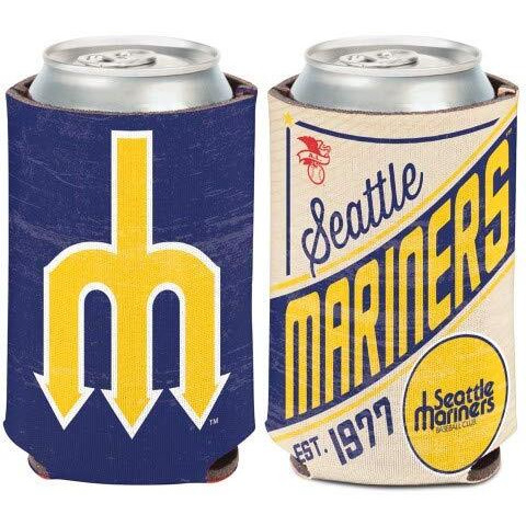 Seattle Mariners Can Cooler Vintage Design Special Order