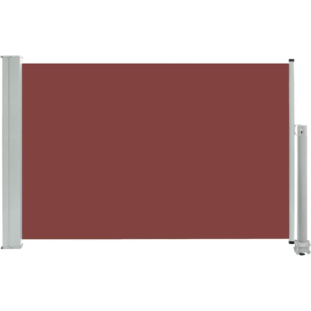 vidaXL Patio Retractable Side Awning 23.6&quotx118.1" Brown