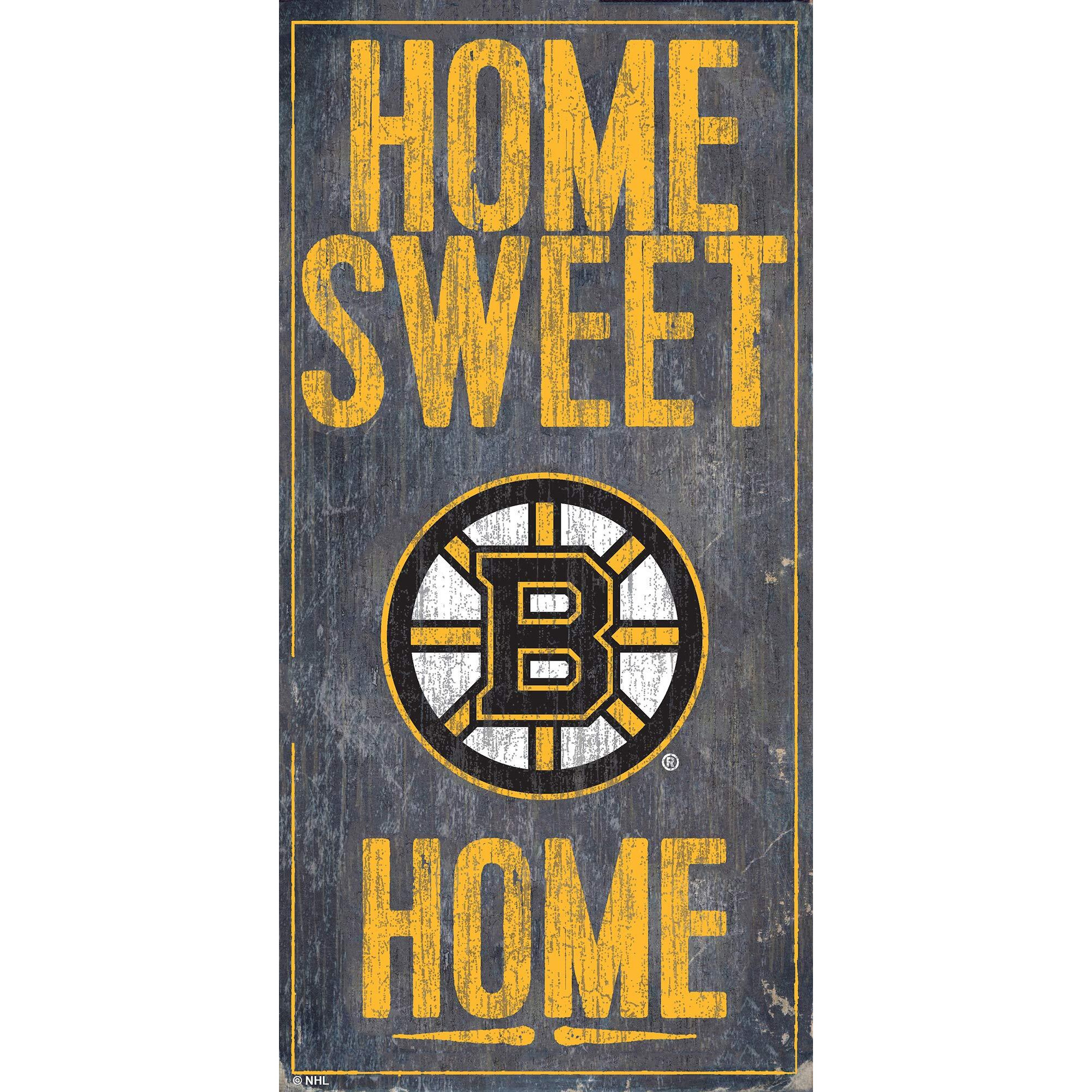 Boston Bruins Sign Wood 6x12 Home Sweet Home Design