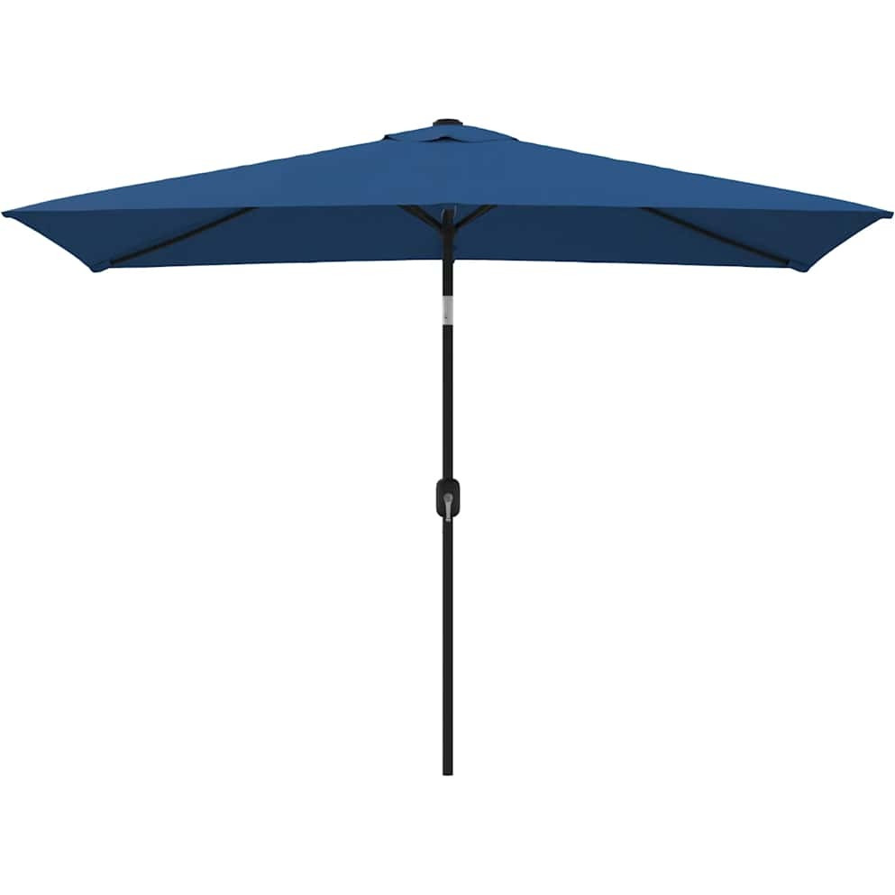 vidaXL Outdoor Parasol with Metal Pole 118&quotx78.7" Azure