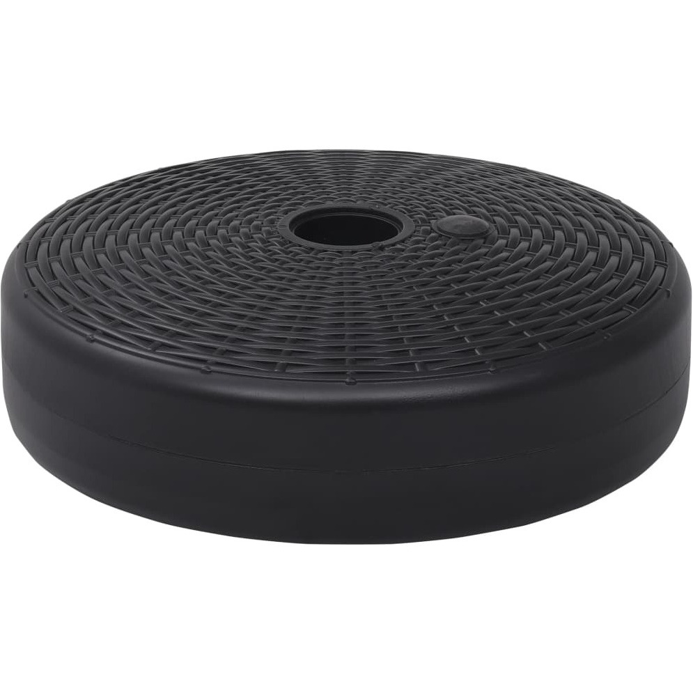 vidaXL Umbrella Base Sand/Water Filled 6.3 gal Black
