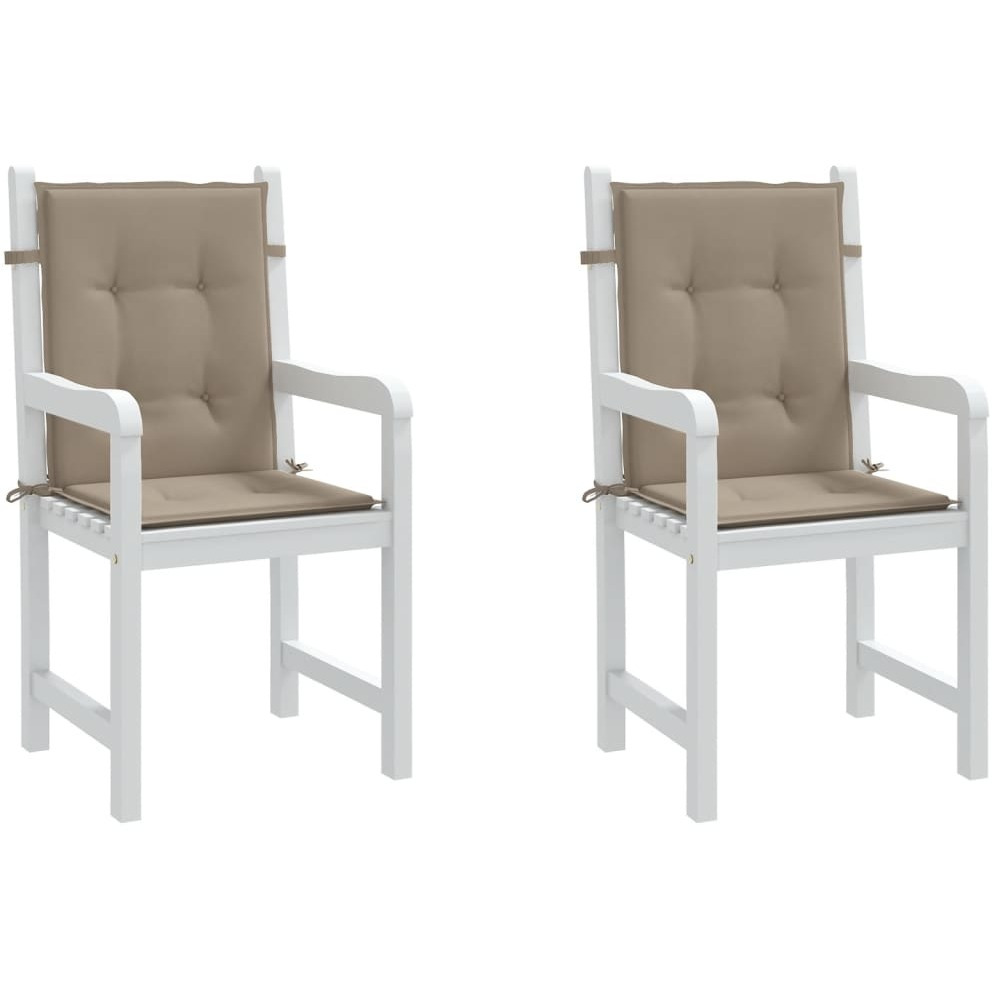 vidaXL Garden Chair Cushions 2 pcs Taupe 39.4&quotx19.7&quotx1.2"