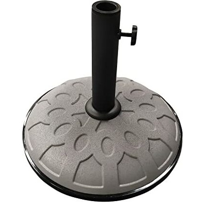 25-Pound Resin Compound Umbrella Base Grey