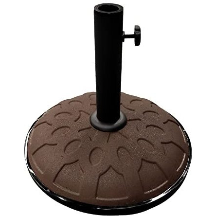 25-Pound Resin Compound Umbrella Base Chocolate