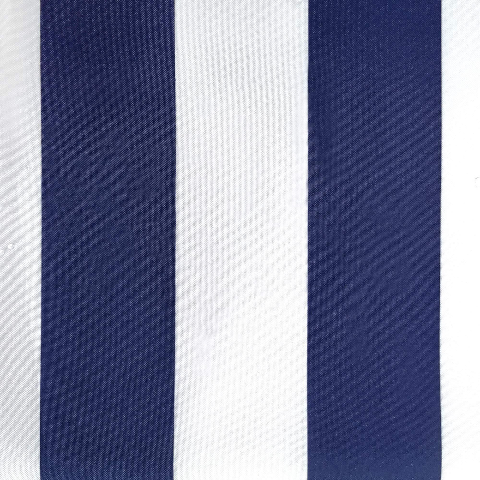Seascapes Stripe Grommet Panel Pair each 50 x 96 in Indigo