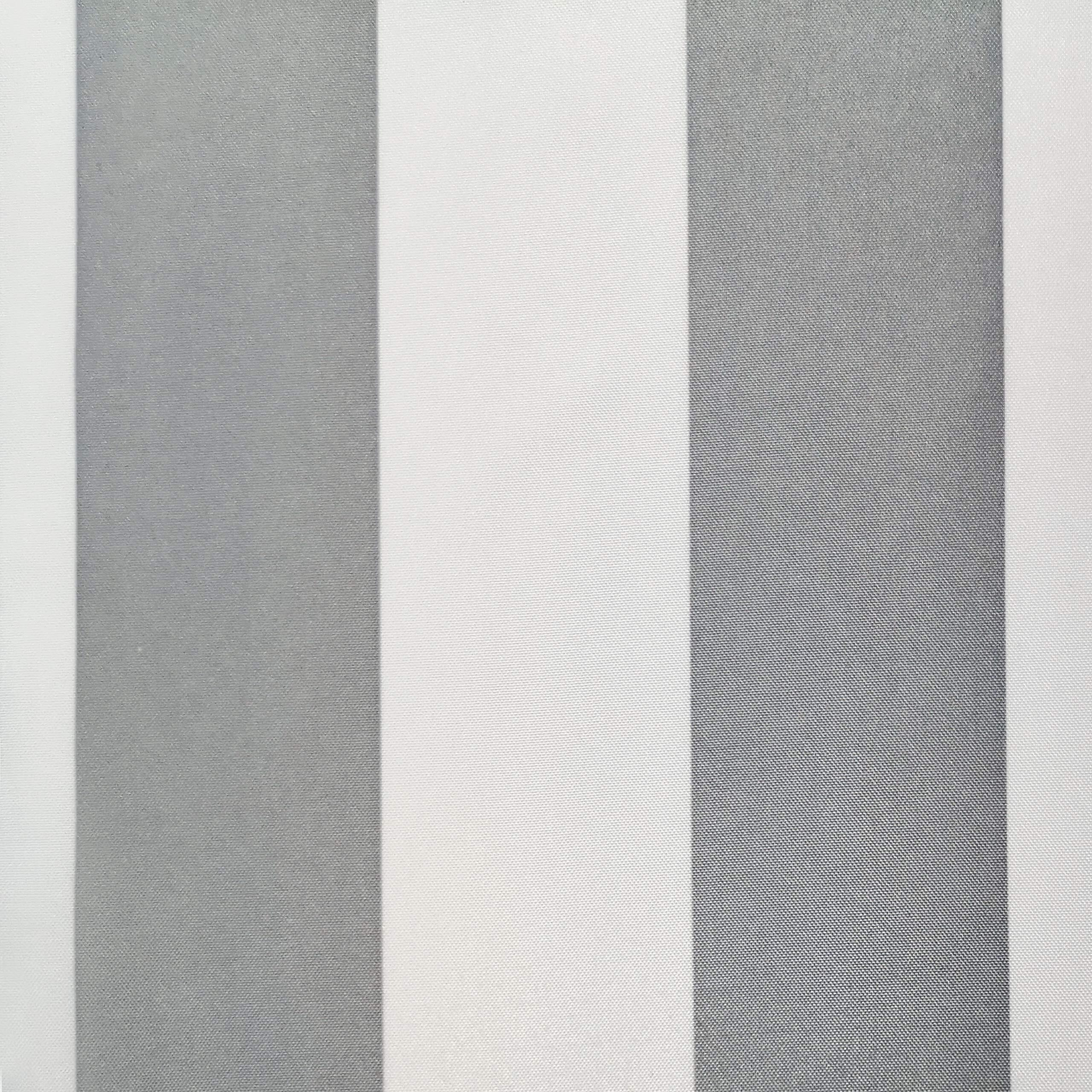 Seascapes Stripe Grommet Panel Pair each 50 x 96 in Alloy Grey