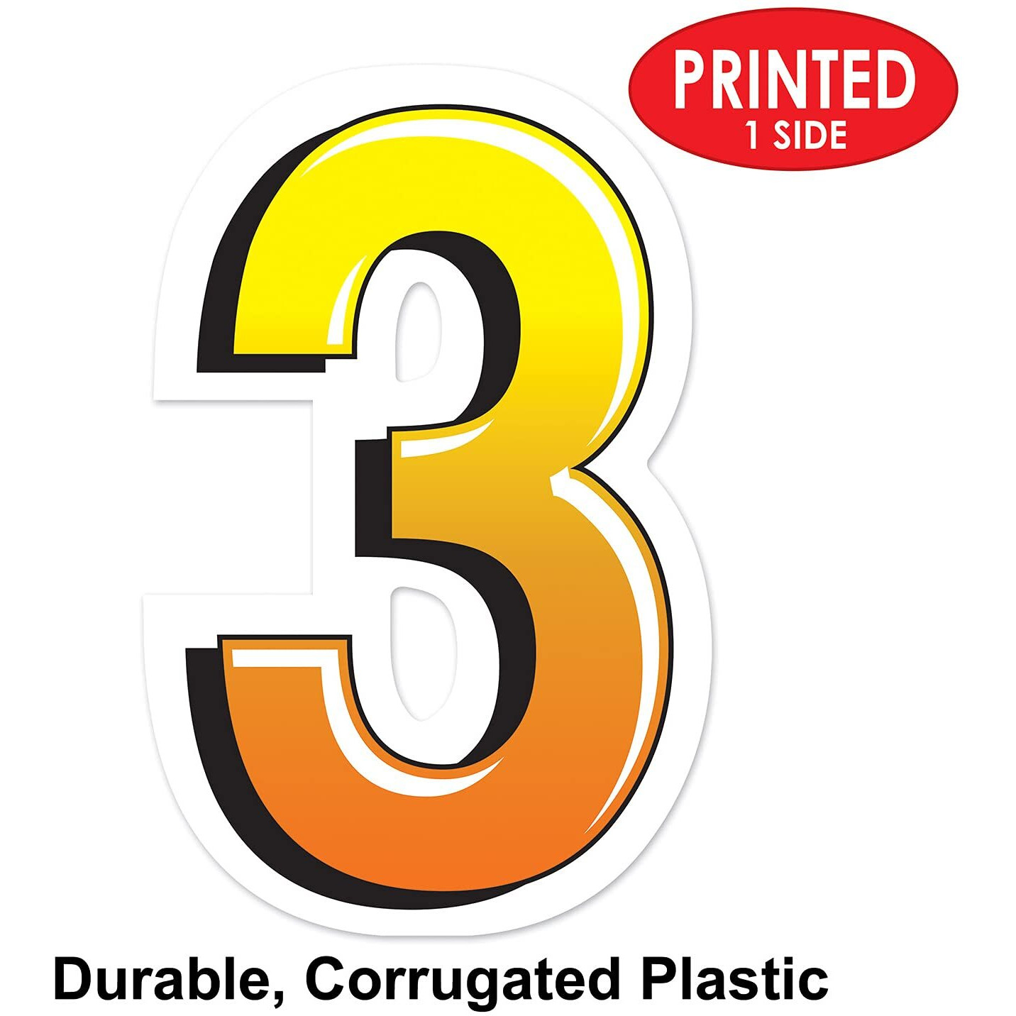 Plastic  3  Yard Sign
