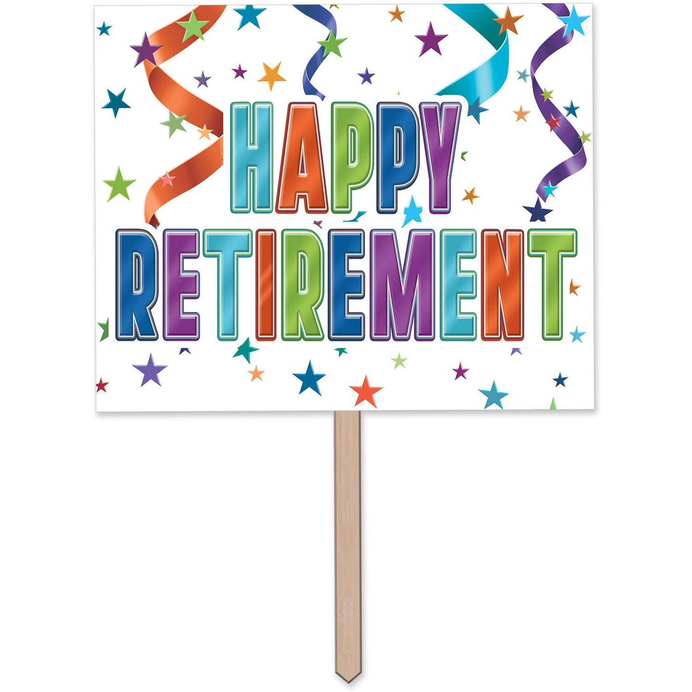 Happy Retirement Yard Sign