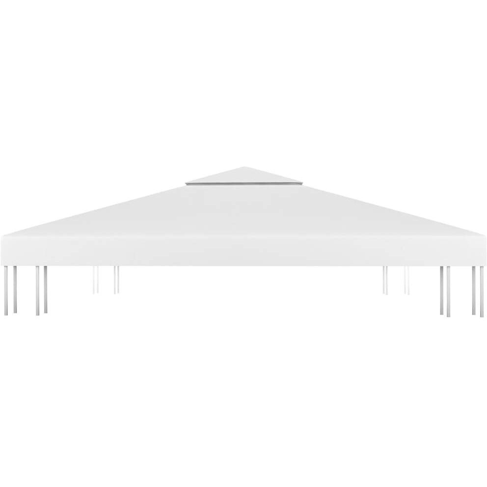 vidaXL 2-Tier Gazebo Top Cover 1 oz/ft 9.8'x9.8' White