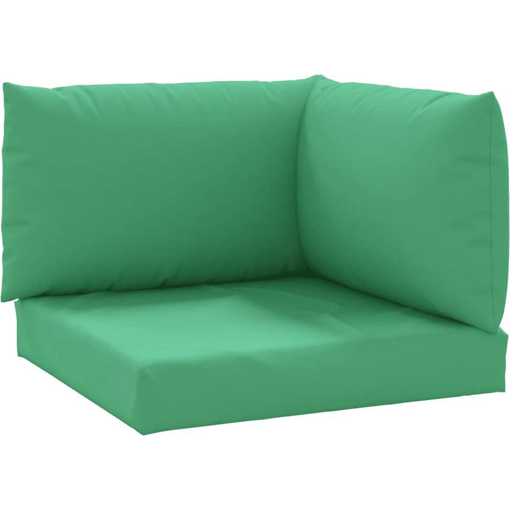 vidaXL Pallet Sofa Cushions 3 pcs Green Fabric