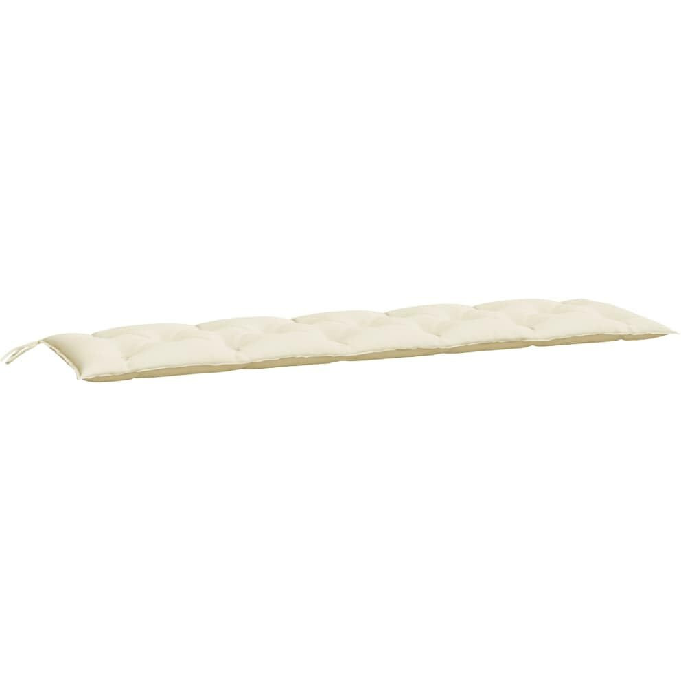 vidaXL Garden Bench Cushion Cream White 70.9&quotx19.7&quotx2.8" Fabric